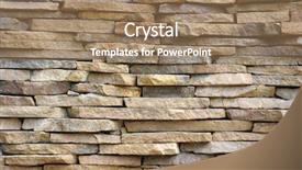  Presentation with sandstone - Amazing slide deck having stone wall from sandstone backdrop and a coral colored foreground