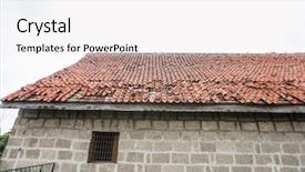  Presentation with manila - Slides having stone wall in manila philippine background and a white colored foreground