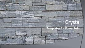  Presentation with build - Beautiful presentation theme featuring stone wall may used backdrop and a gray colored foreground