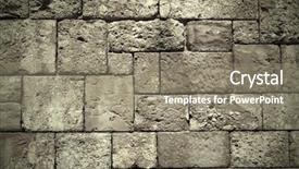  Presentation with castle wall - Audience pleasing slides consisting of stone wall texture backdrop and a gray colored foreground