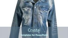  Presentation with denim - Cool new slide deck with stone-washed-denim-jacket backdrop and a ocean colored foreground