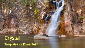  Presentation with north gate shenandoah park - Colorful PPT layouts enhanced with stone work - deep forest waterfall in geres backdrop and a tawny brown colored foreground