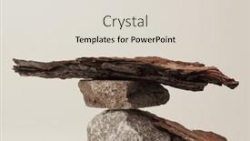  Presentation with stones - Slide set with stones-and-bark-of-tree background and a lemonade colored foreground