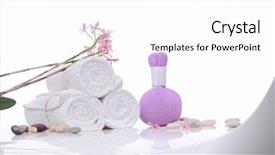  Presentation with base ball field - PPT layouts having stones and herbal ball pink background and a white colored foreground