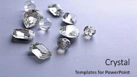  Presentation with stones - Slides enhanced with stones for jewellery on light background and a light blue colored foreground