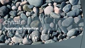  Presentation with newfoundland - Cool new presentation theme with stones on a beach in newfoundland canada backdrop and a ocean colored foreground