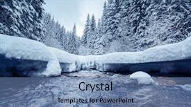  Presentation with happy new year - Beautiful presentation theme featuring stones on the miracle river backdrop and a teal colored foreground