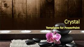  Presentation with frame pink - Slides having stones on the old wood background and a wine colored foreground