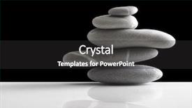  Presentation with stop violence against black women - Beautiful PPT theme featuring stones pile over black backdrop and a dark gray colored foreground