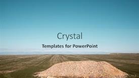  Presentation with crop - Theme enhanced with stones-piled-up background and a light blue colored foreground