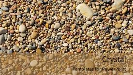  Presentation with pile - Theme consisting of stones rivers - background made of a closeup background and a coral colored foreground