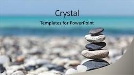  Presentation with spa meditation - Amazing slide set having stones stack with frangipani plumeria backdrop and a light blue colored foreground