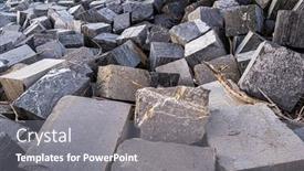  Presentation with structure - PPT theme enhanced with stones-that-form-the-breakwater background and a gray colored foreground