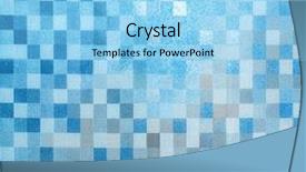  Presentation with marble tile texture stone wall - Presentation theme with stones tiles - blue glossy ornamental stone tiled background and a  colored foreground