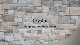  Presentation with brick - Slide deck enhanced with stones tiles - brick background background and a  colored foreground