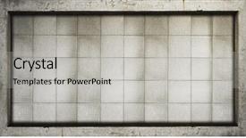  Presentation with mirror in an old frame - Presentation theme with stones tiles - old dirty concrete frame grey background and a light gray colored foreground