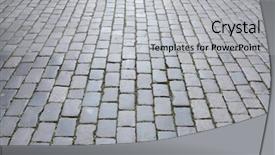  Presentation with stone - Theme with stones tiles - stone roadway background and a light gray colored foreground