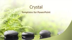  Presentation with zen stone - Colorful slide set enhanced with stones water - spa still life with zen backdrop and a cream colored foreground