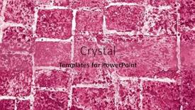  Presentation with color pink - PPT theme featuring stonewall-pattern-in-a-pink background and a coral colored foreground