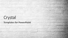  Presentation with paint white brick wall - Presentation theme enhanced with stonework technology color diagonal background and a white colored foreground