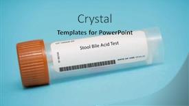  Presentation with gallbladder - Presentation theme having stool-bile-acid-test background and a light blue colored foreground