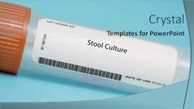  Presentation with coli - Presentation consisting of stool-culture-this-test background and a light blue colored foreground