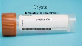  Presentation with dna cancer - Presentation theme consisting of stool-dna-test-this-test background and a light blue colored foreground