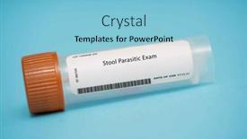  Presentation with exam - Presentation theme with stool-parasitic-exam-this-test background and a  colored foreground