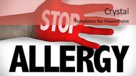  Presentation with allergy - Beautiful PPT layouts featuring flagrance - stop allergy backdrop and a coral colored foreground