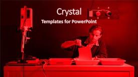  Presentation with stop - Colorful theme enhanced with stop bath in a darkroom backdrop and a wine colored foreground