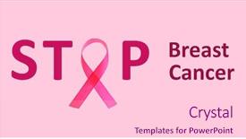  Presentation with breast cancer - Presentation theme enhanced with stop breast cancer poster background and a lemonade colored foreground