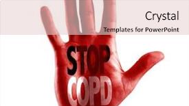  Presentation with copd - Cool new presentation with stop copd written on hand backdrop and a lemonade colored foreground