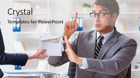  Presentation with bribe - Beautiful PPT layouts featuring stop corruption - businessmanbeing offered bribe for breaking backdrop and a light gray colored foreground