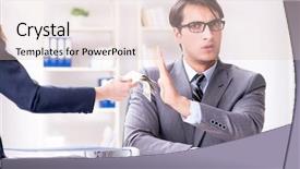  Presentation with bribe - Amazing PPT theme having stop corruption - businessmanbeing offered bribe for breaking backdrop and a lemonade colored foreground