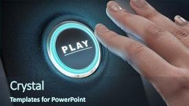  Presentation with stop light - PPT theme with stop light - just push the button mixed background and a tawny brown colored foreground