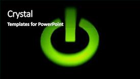  Presentation with element - Presentation theme enhanced with stop light - switch button element of design background and a  colored foreground