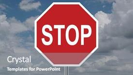  Presentation with stop - Presentation theme consisting of  background and a  colored foreground