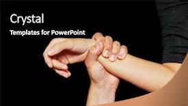  Presentation with violence against women - Audience pleasing slide deck consisting of stop violence against women studio backdrop and a black colored foreground