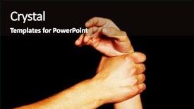  Presentation with violence against women - Colorful presentation theme enhanced with stop violence against women studio backdrop and a wine colored foreground