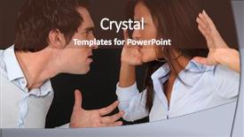  Presentation with dispute - Amazing PPT layouts having stop wars - violent couple dispute backdrop and a  colored foreground