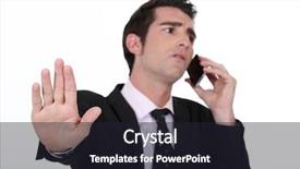  Presentation with important - Amazing slides having stop worry - businessman receiving important call backdrop and a wine colored foreground
