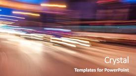  Presentation with lights - Amazing presentation having stoplight - blurred lights long exposure photo backdrop and a coral colored foreground