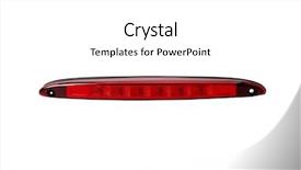  Presentation with brake - PPT theme featuring stoplight - brake light background and a white colored foreground