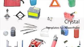  Presentation with auto repair - Amazing slides having stoplight - image of different objects concerned backdrop and a light gray colored foreground