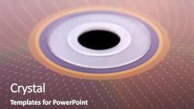  Presentation with information technology - Amazing PPT layouts having storage blu ray - cd dvd computer technology data backdrop and a tawny brown colored foreground