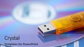  Presentation with driver - Amazing presentation theme having storage blu ray - close-up of a cd disk backdrop and a  colored foreground