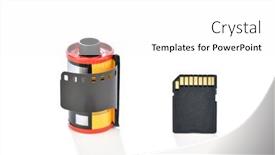  Presentation with film negative - Cool new presentation design with storage-medium-of-analog-photograhy backdrop and a white colored foreground