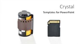  Presentation with mediums - Presentation featuring storage-mediums-for-analog background and a white colored foreground