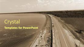  Presentation with hydroelectric - Slides enhanced with storage-pool-of-hydroelectric-station background and a coral colored foreground