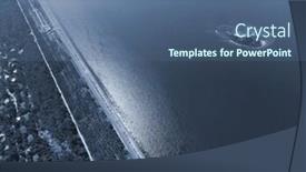  Presentation with hydroelectric - PPT theme featuring storage-pool-of-hydroelectric-station background and a ocean colored foreground